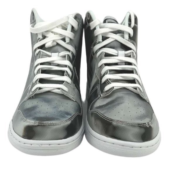Nike | Men's Dunk HI/C Basketball Shoes | Grey & White | Size 10 - Picture 2 of 6
